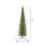 Bixley Pencil 8.5' Fir Artificial Christmas Tree with 550 Warm White LED Lights-1925175817-1925175818