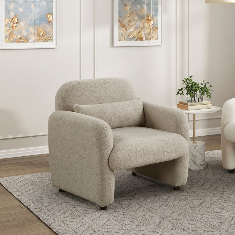 Fauteuil de confort contemporain 1 pièce, Taupe