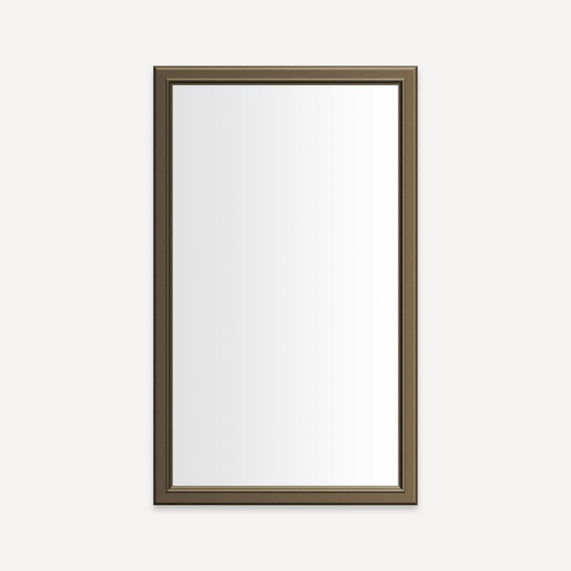 Miroir de salle de bain Main Line, 40 po x 24 po, Bronze brossé