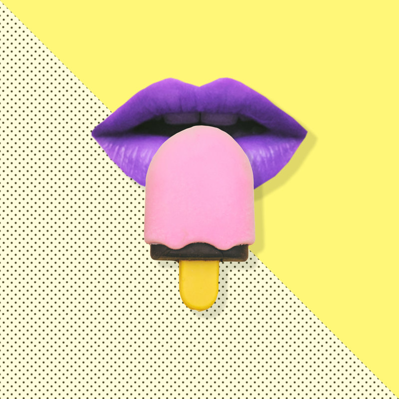 Ice Cream - Wrapped Canvas Print, 30cm H x 30cm W x 3.8cm D