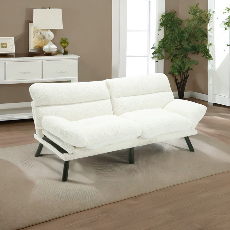 Canapé-lit avec coussin épais, Ourson blanc
