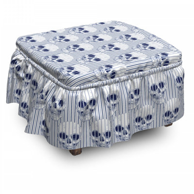 Box Cushion Ottoman Slipcover