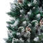 Arbre de Noël artificiel vidaXL avec DEL et ensemble de boules et pommes de pin-1461805418