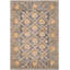 Rudra Oriental Handmade Tufted Wool Blue/Gold Area Rug-1349874462