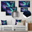 Vibrant Northern Lights - impression sans cadre sur métal-137954040