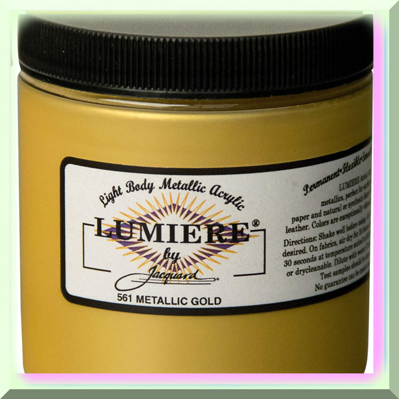 Gilded Glow Metallic Fabric Paint 8oz