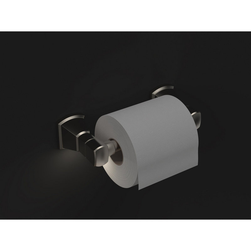 Wall Mount Toilet Paper Holder With Nightlight