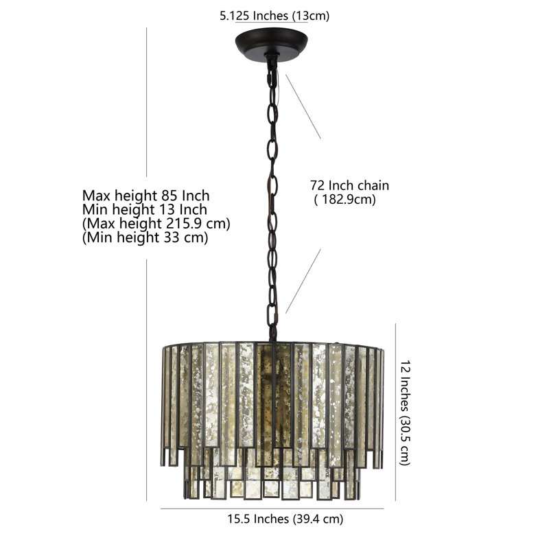 Adli Dimmable Drum Chandelier