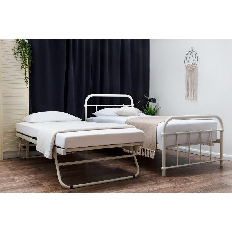 Clifftop Daybed, White, 12cm Memory Foam/25cm Pocket Sprung Memory Foam, Yes