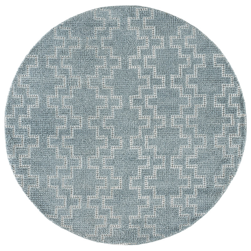 Tapis d'intérieur tissé à la main Vermont, Rond 6 pi 0 po x 6 pi 0 po