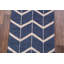 Tapis beige/bleu en laine oriental à la main classique en treillis à treillis noué la Xanthe-31791312