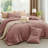 Best Seller Bedsure Cotton Fabric With Microfiber Inner Fill Comforter Set, 143TC-106246648-106246653