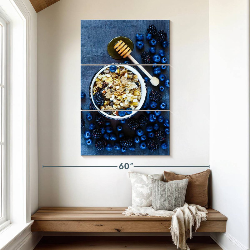 Yarlin Nutritious Dark Berries, 50" H x 32" W
