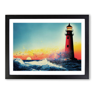 Lighthouse Splash Vol.4 - Single Picture Frame Painting