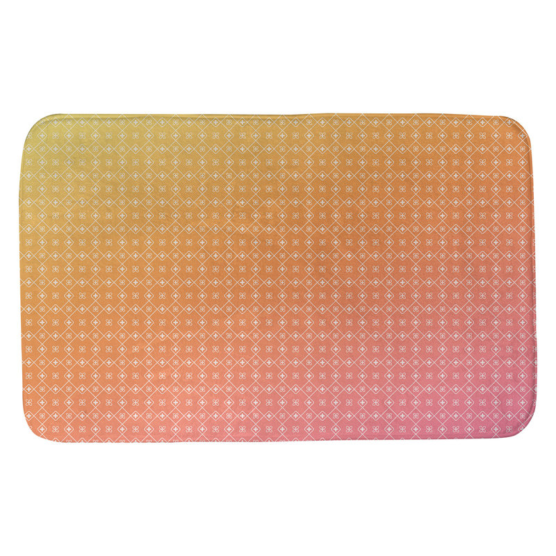 Tapis de bain antidérapant rectangulaire en forme de napperon de style Elizabeth bueschel, l 21 po x L 34 po