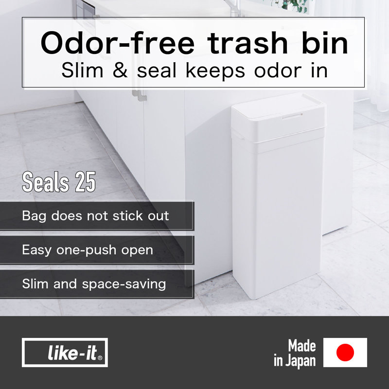 Poubelle sans odeur Seal 6,6 gal, Gris