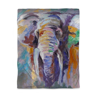 Elephant Pastel Purple Duvet Cover - Bedroom Decor Essentials