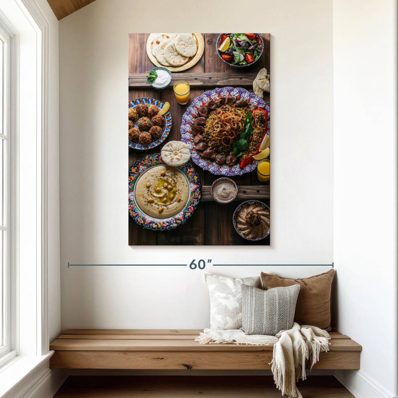Yarlin Middle Eastern Meze, 48" H x 32" W