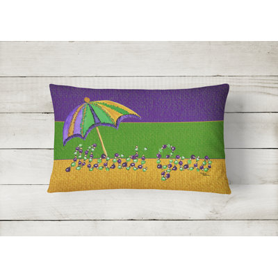 Mardi Gras Indoor/Outdoor Throw Pillow