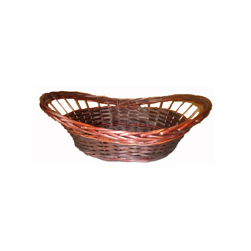 Panier à mèche willow et chipwood en forme de bateau