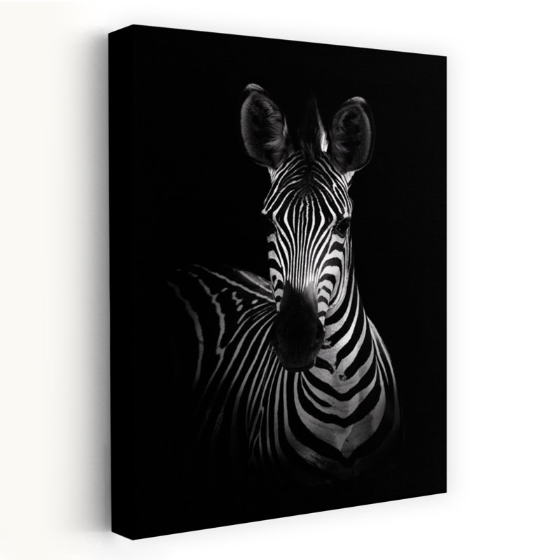 Art contemporain, portrait de girafe minimaliste, H 24 po x l 16 po