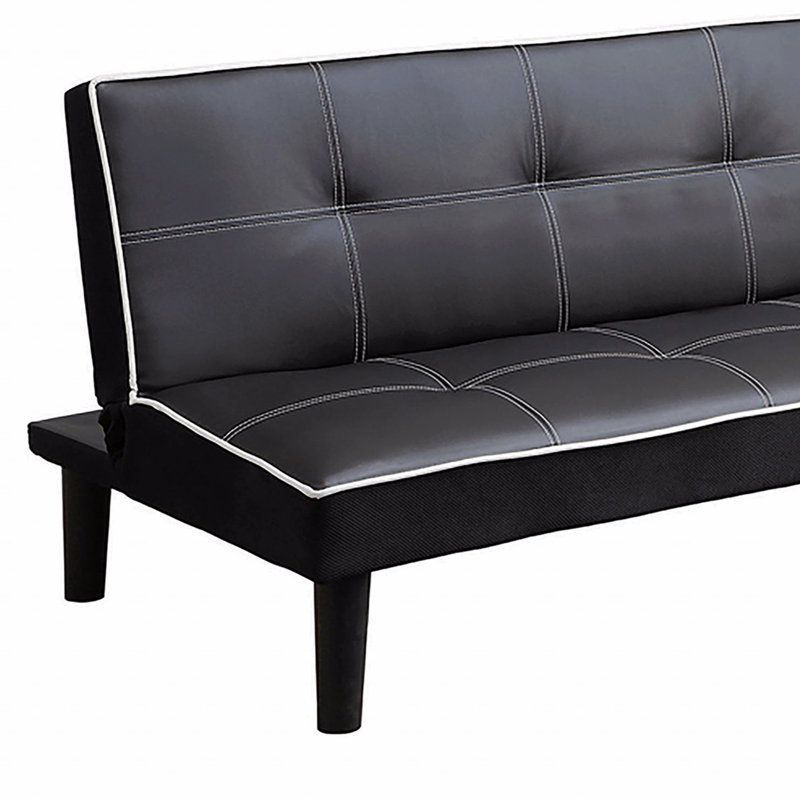 Armless Sofa Bed With Contrast Piping