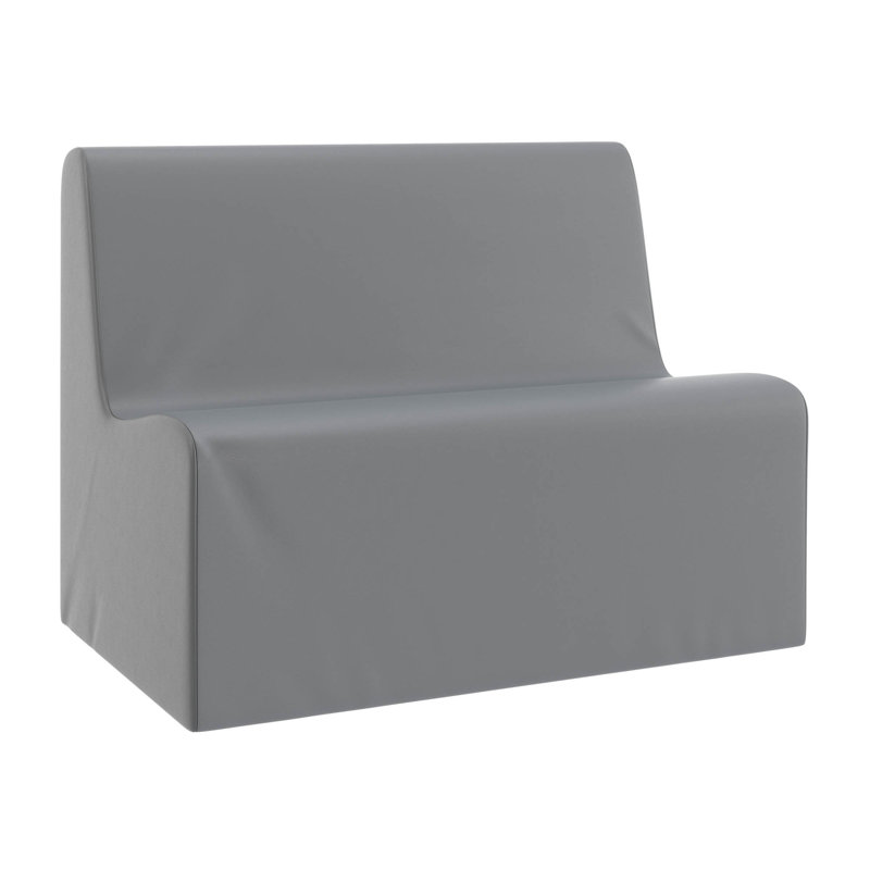 Grand canapé Contour - Gris, H 28 po x l 24 po x P 36 po, Gris
