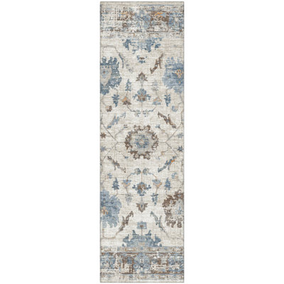 Premium Machine Washable Mundell Border Rug