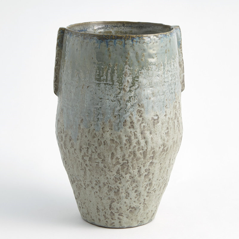 Ceramic Table Vase, 11" H x 7.25" W x 7.5" D