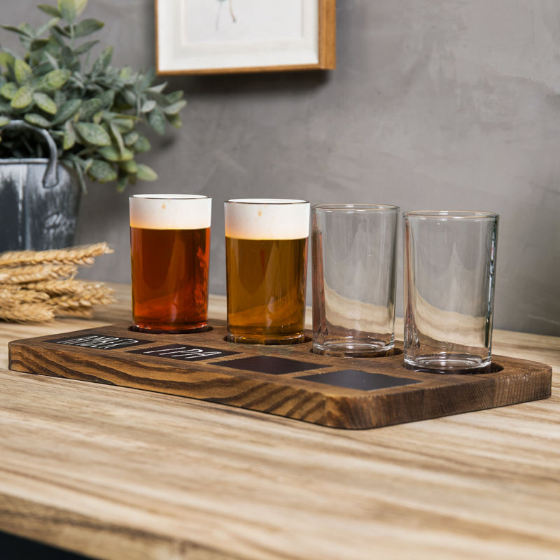 5 pièces 6 oz. Ensemble de verres à bière en verre