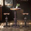 Ensemble de 2 tabourets de bar antiques de style industriel rétro à hauteur ajustable pour café et café-1368547254