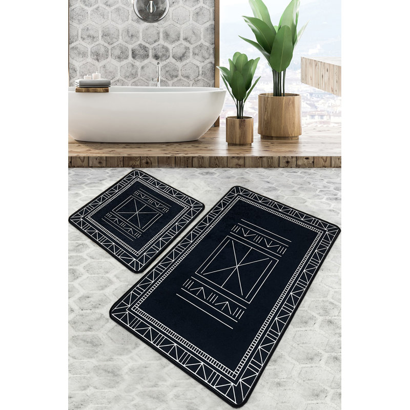 Ensemble de 2 tapis de bain Danson