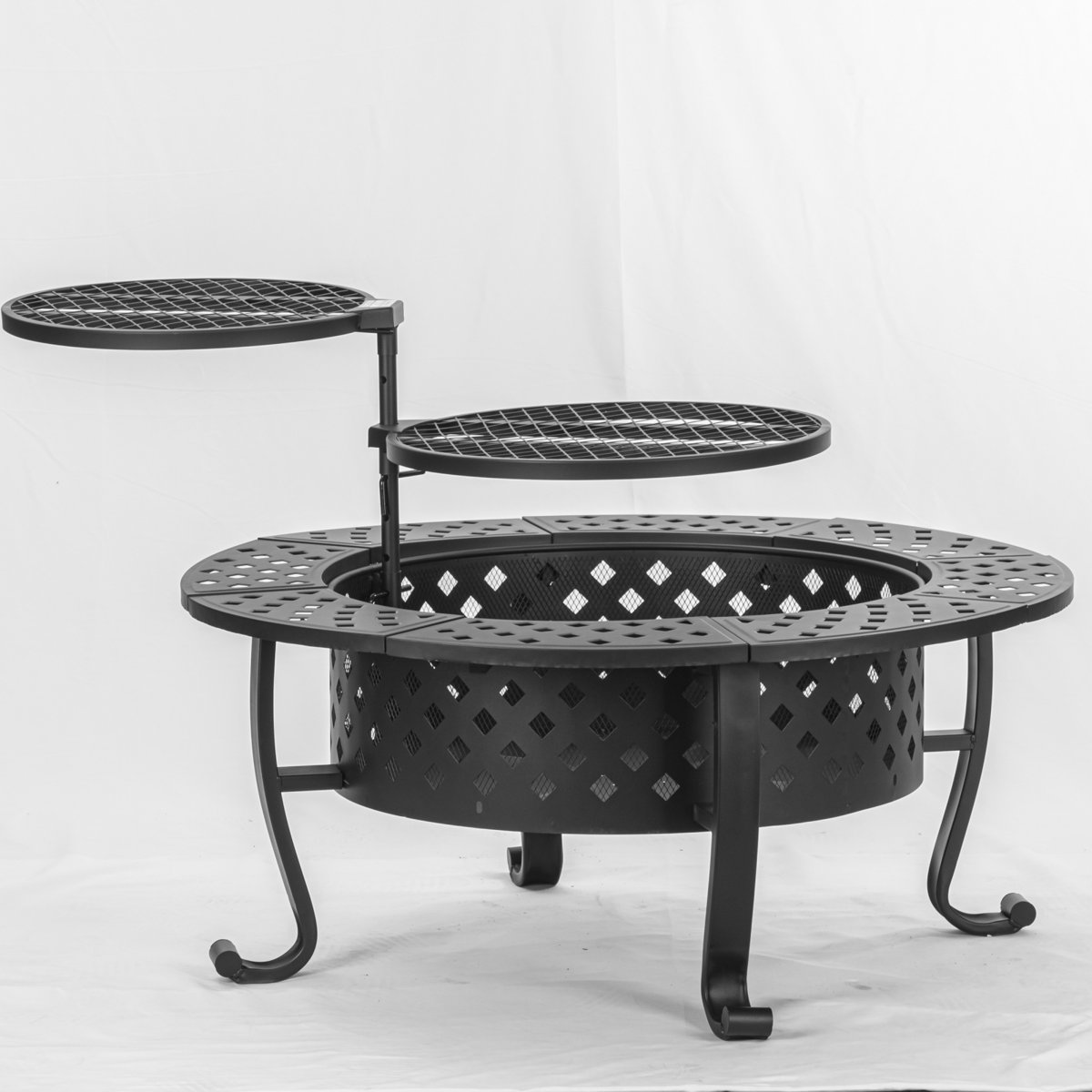 Red Barrel Studio® Guntars 36 inch Wood Burning Fire Pit with Lid ...