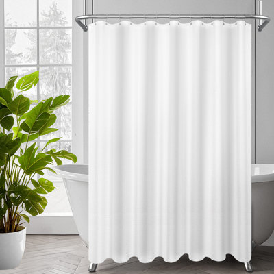 Rideau de douche à tissage gaufré