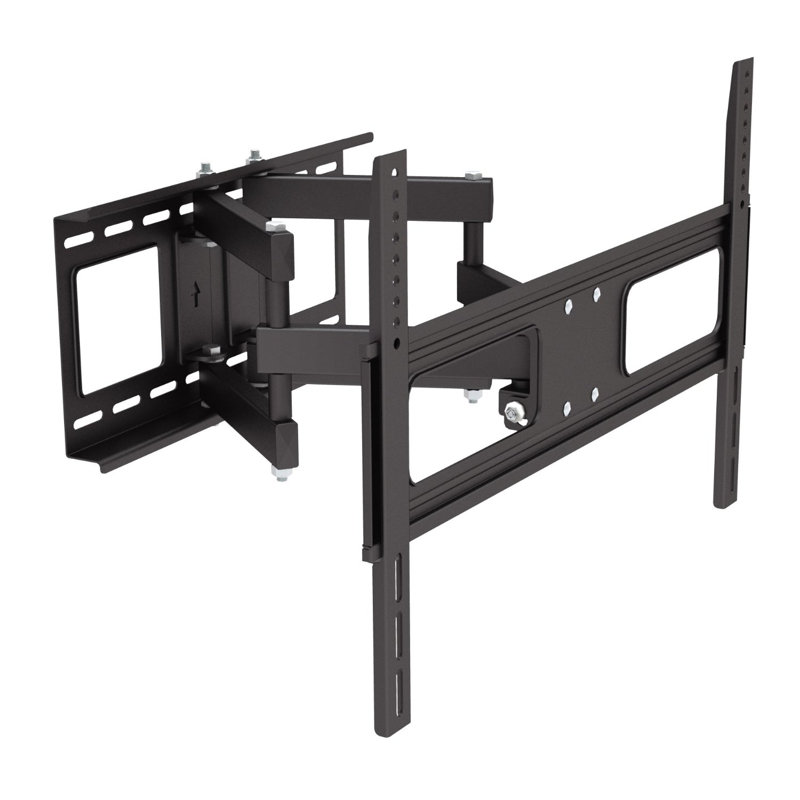 Support mural noir à bras articulé / extensible pouvant supporter jusqu'à 88 lb
