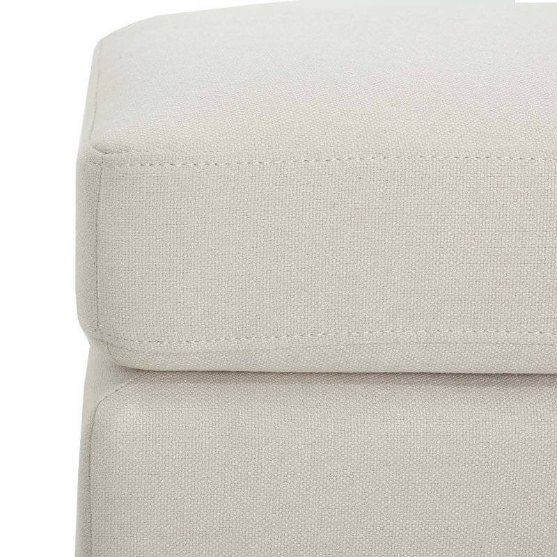 Springfield Upholstered Ottoman, Beige