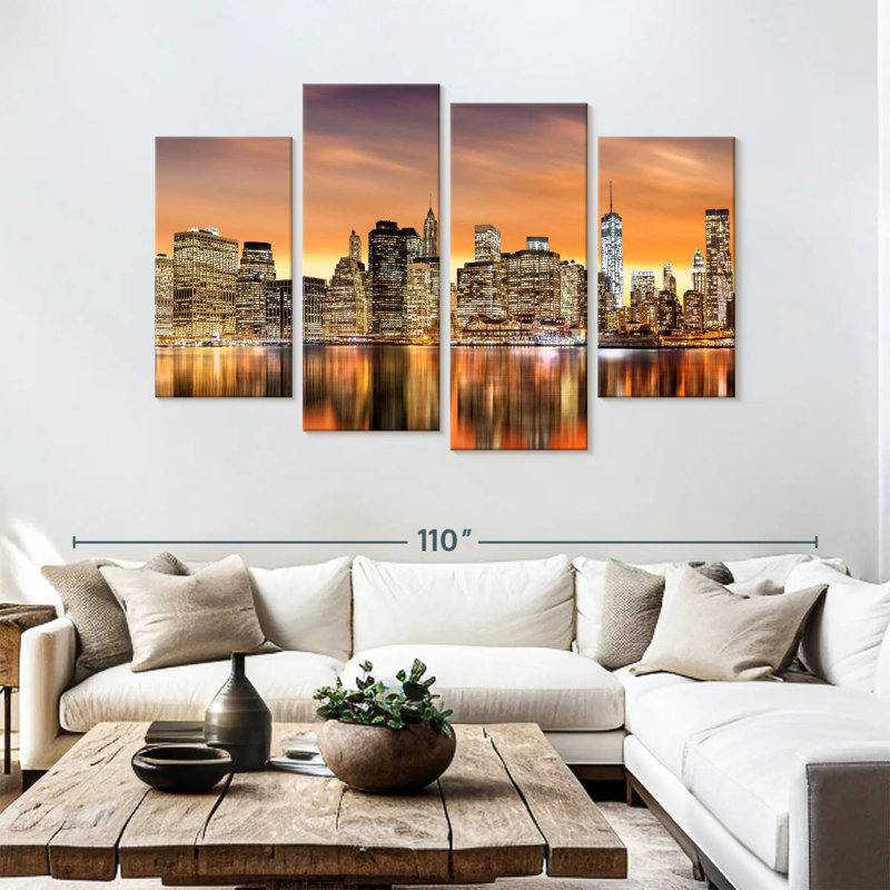 Golden Hour de Sirci, New York, H 54 po x l 84 po