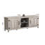 TV Stand Storage Media Console Entertainment Centre With Two Doors Walnut