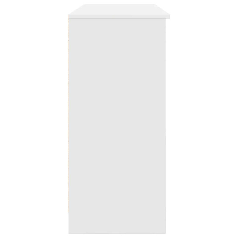 Sideboard With Drawer 101X35x76 Cm Engineered Wood, White