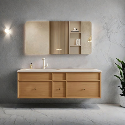 Middle ancient style bathroom cabinet