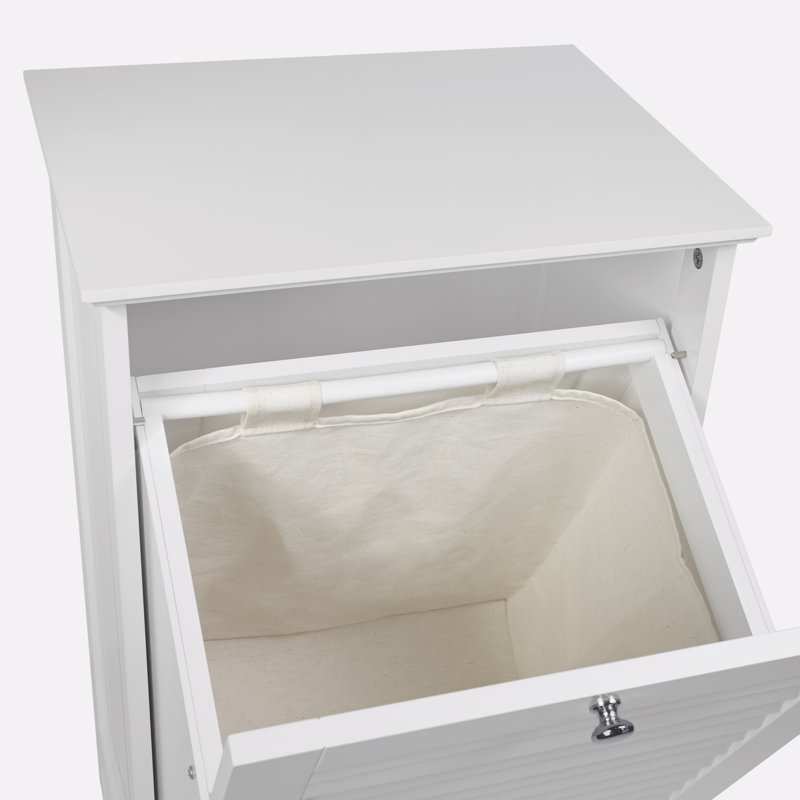 Ellsworth Wood Cabinet Laundry Hamper