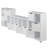 Julian 3-pc Storage Cabinet Set, White