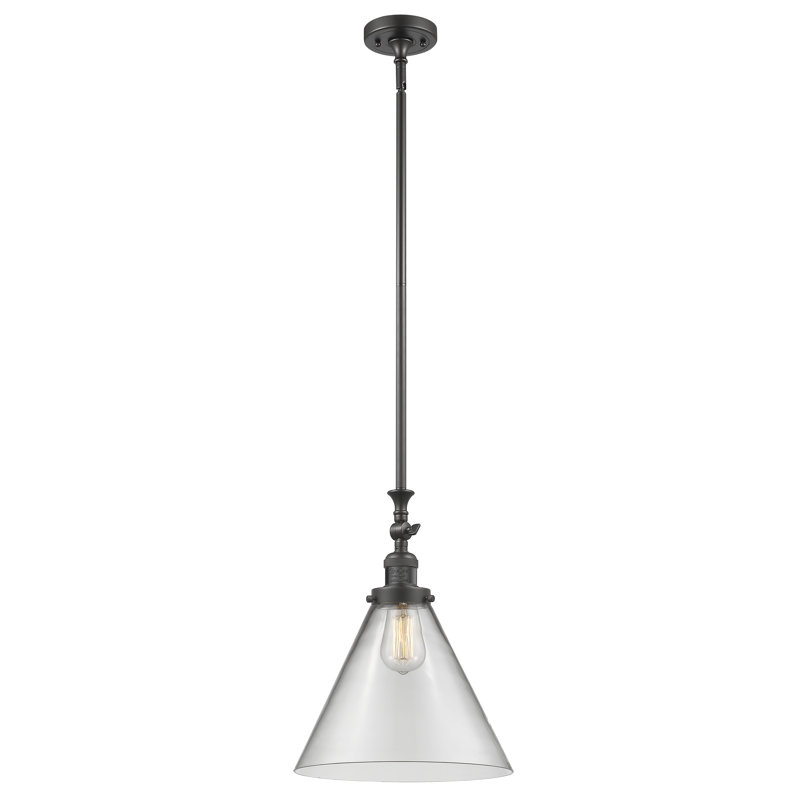 1 - Light Single Pendant, Oil Rubbed Bronze, Seedy, 6 Watt Vinage LED Bulb