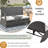 Versatile Outdoor : Changes To 4 Seats & Table, Iron Frame, Cushion Filled With Foam, Easy Assembly, 700Lbs Capacity, Beige Garden Seating: Converts Four And Construction-1450781880