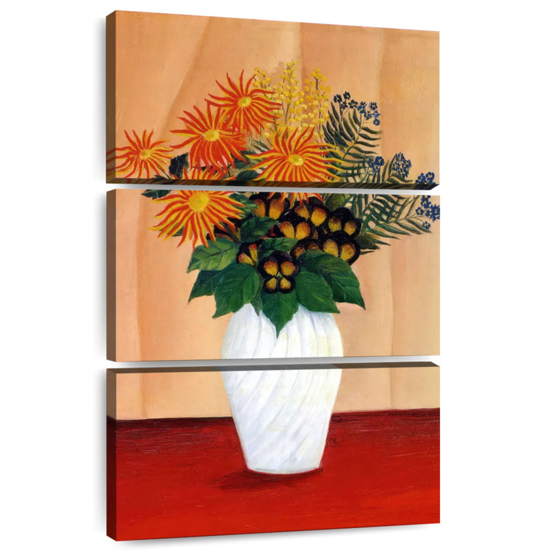 Bouquet de fleurs Harnek 1909-10, H 74 po x l 48 po