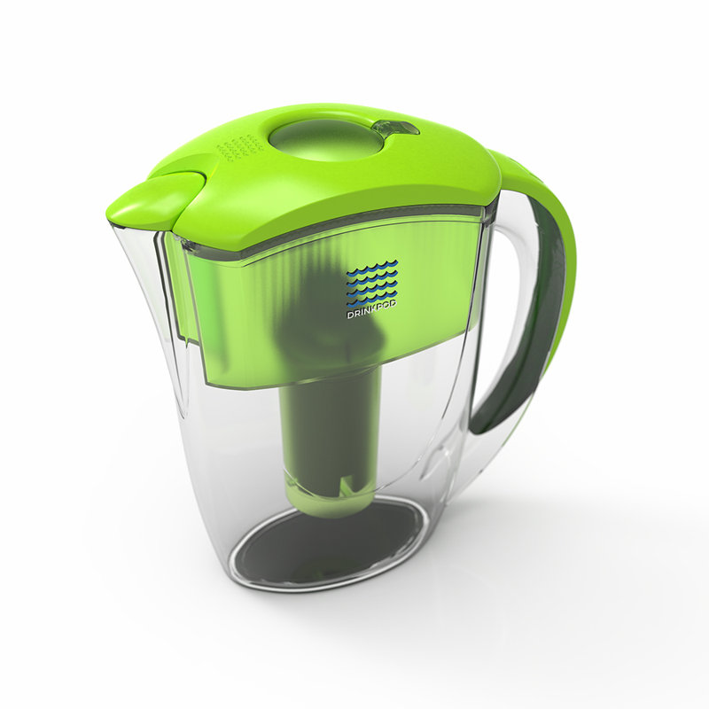 Pichet à eau alcaline, Vert lime
