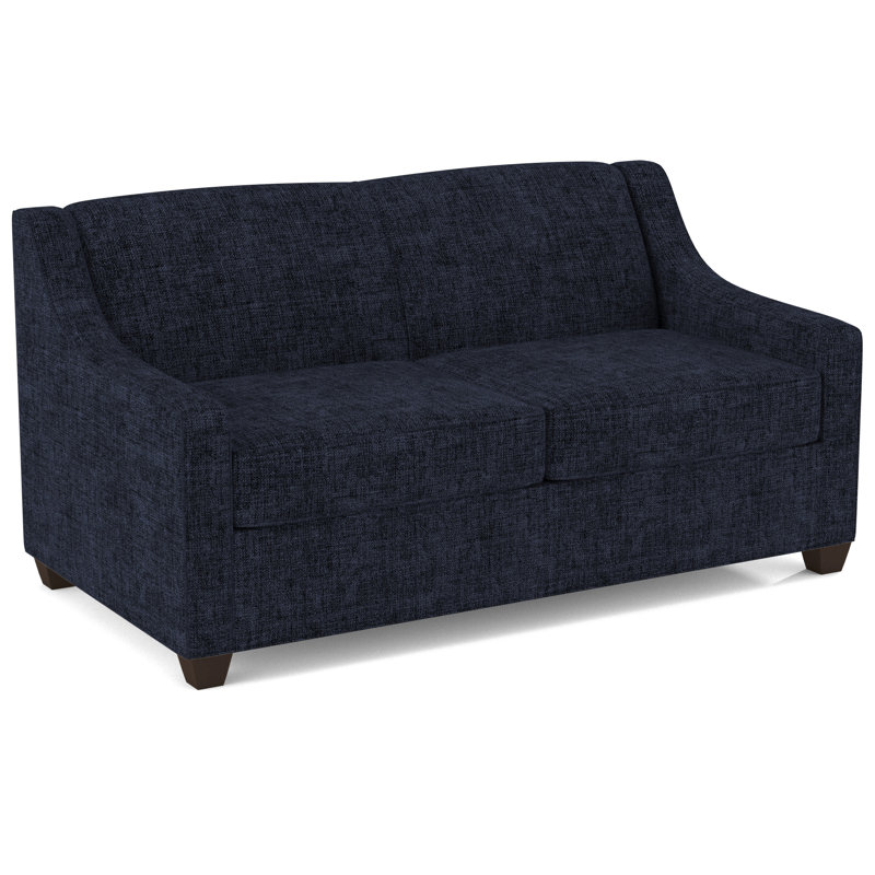 Phillips 68" Recessed Arm Sofa Bed with Reversible Cushions, Ridgecrest Putty, Empire Mahogany, Hybrid