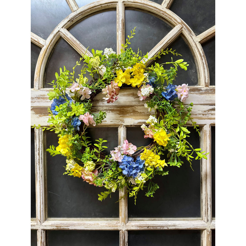 Wreath 22 Inch Artificial Spring Floral