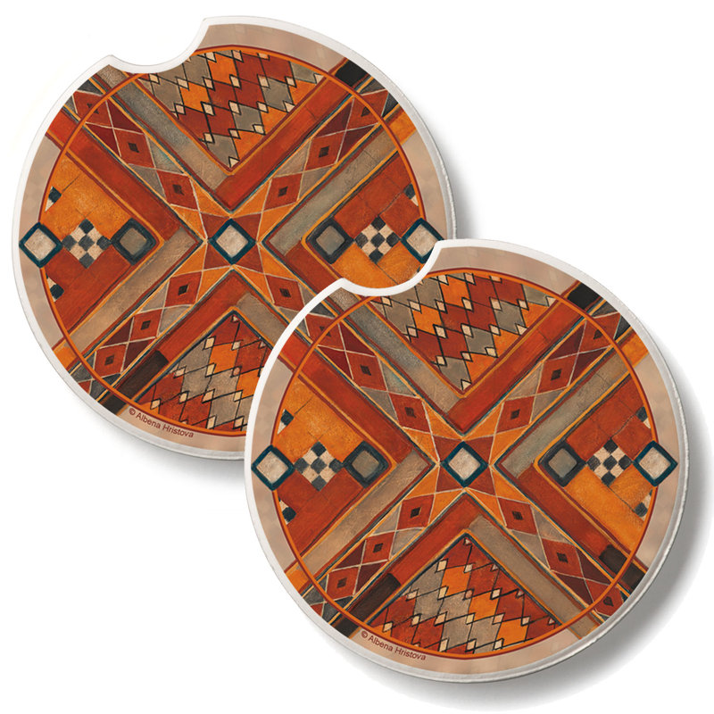 Ensemble de 2 sous-verres en pierre Southwest