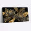 Ensemble de 1 tableau sur toile à motif floral de lotus doré-592447489